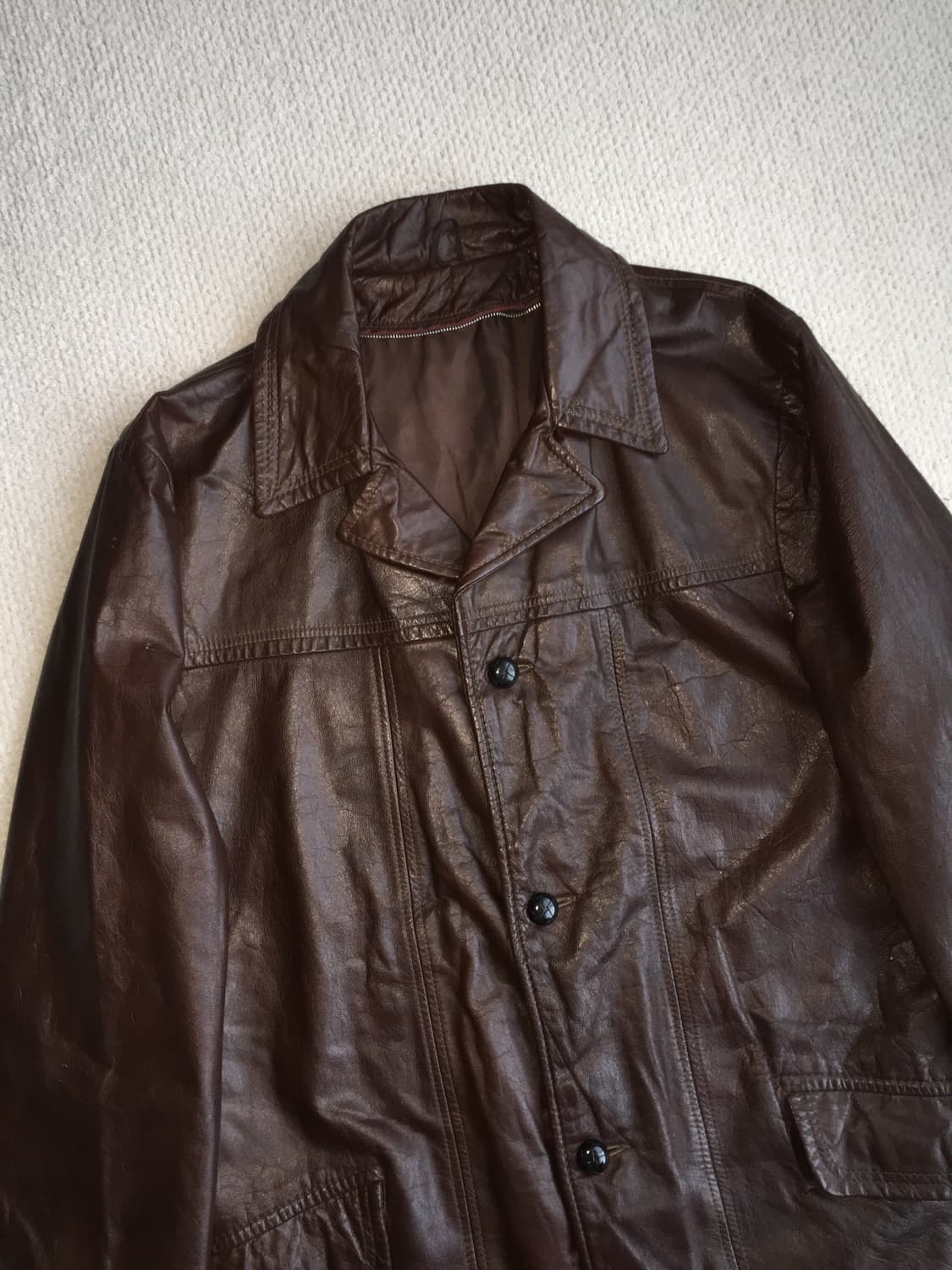70‘s sears 레더 카코트 상품이미지2