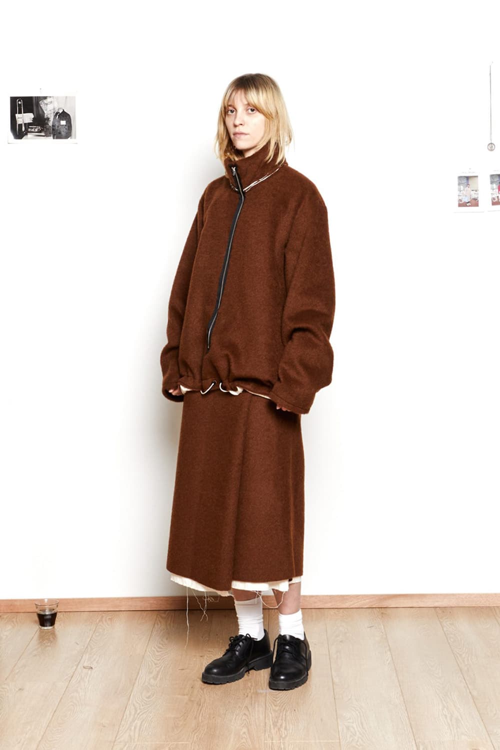 Camiel Fortgens 플리스 아노락 브라운 상품이미지4