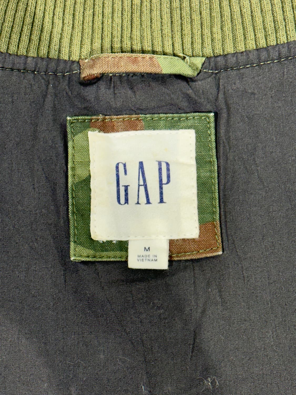 갭 카키 밀리터리 카모 잠바 블루종 자켓 M 상품이미지7