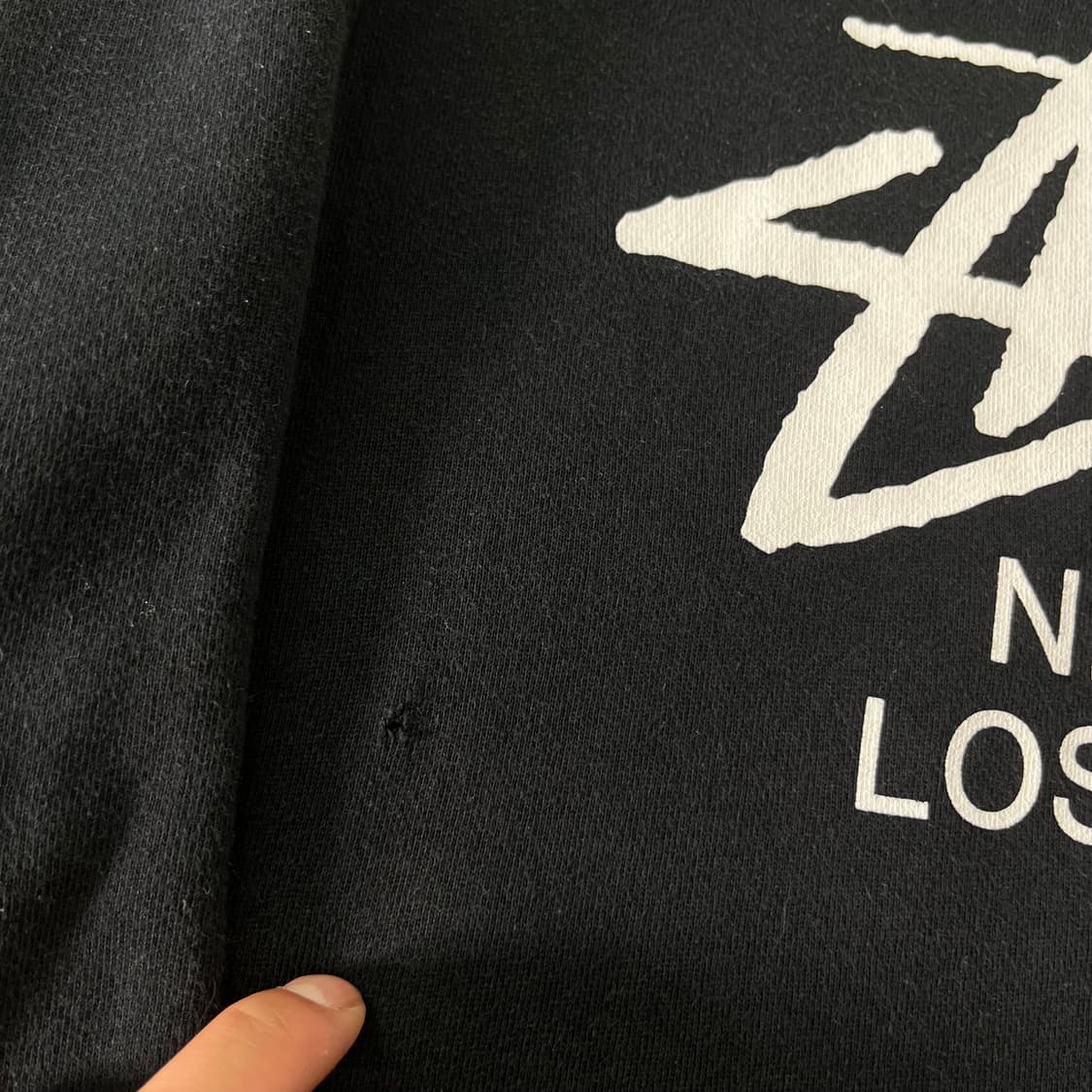 100 스투시 월드투어 블랙 맨투맨 상품이미지6