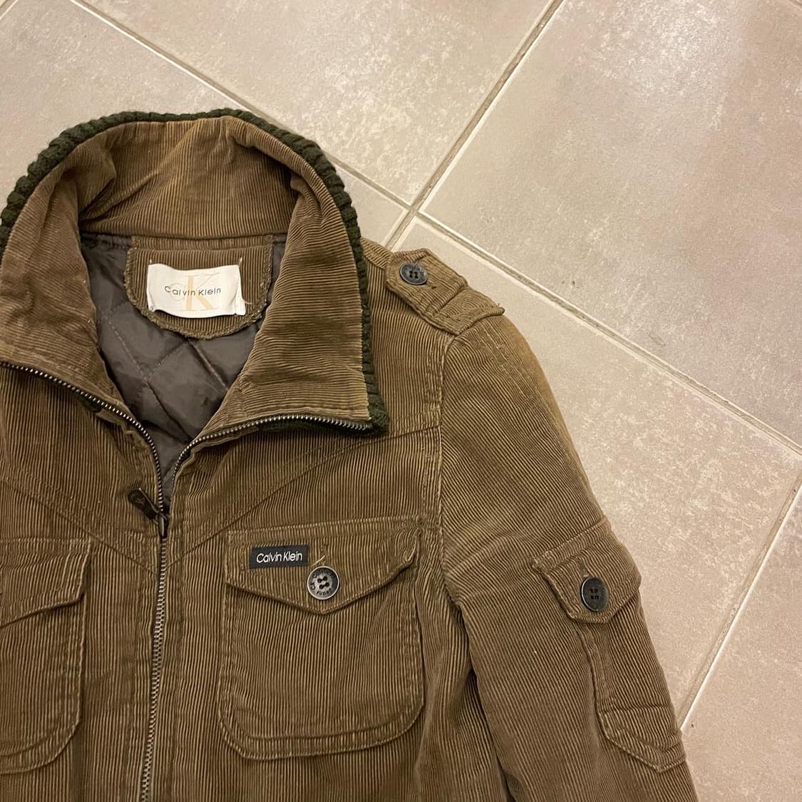 캘빈클라인 코듀로이 크롭자켓 상품이미지2