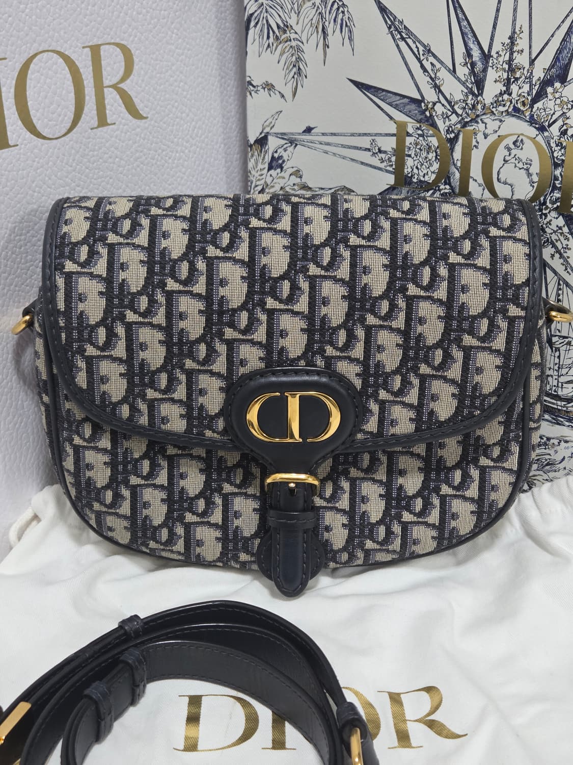 디올 오블리크 자카드 바비백 미디움 상품이미지2