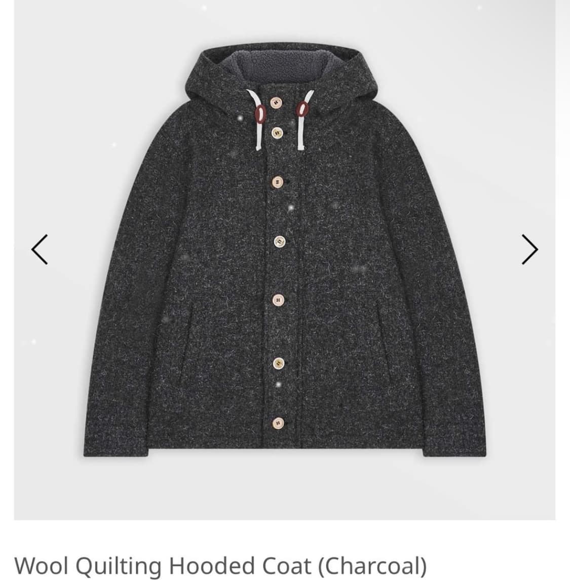 사파리스팟 울 퀄팅 후디드 코트 상품이미지1