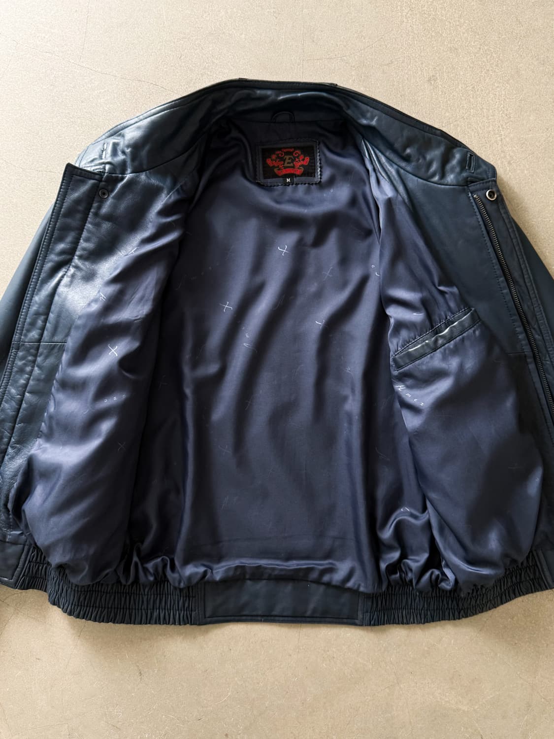 90s Elite Genuine Leather Bomber Jacket  상품이미지7