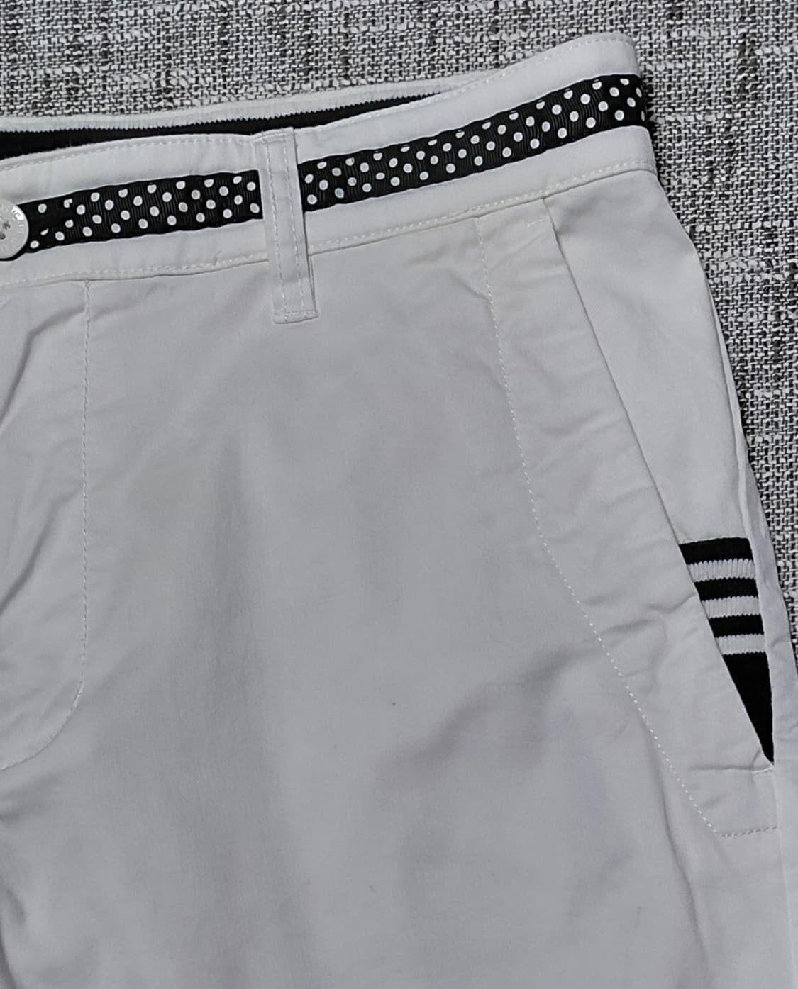 [M] 빔즈 하트(BEAMS HEART) 도트 포인트 화이트 반바지 상품이미지4