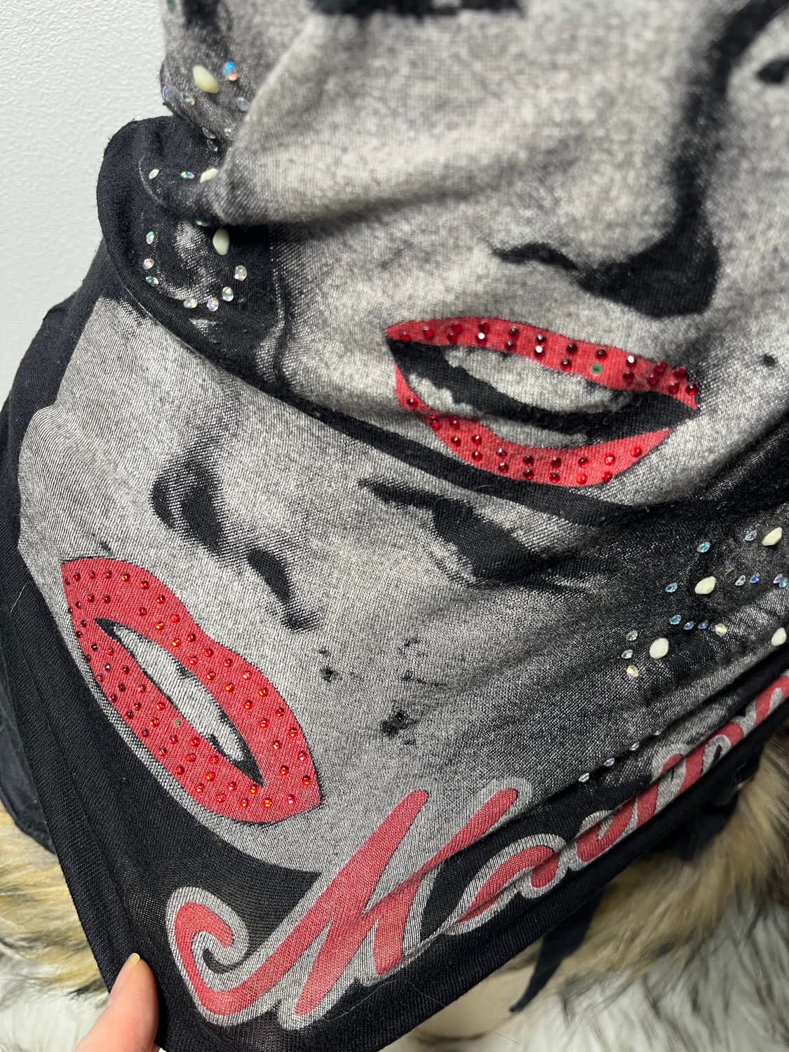 빈티지 갸루 프린팅 반팔티셔츠 상품이미지4