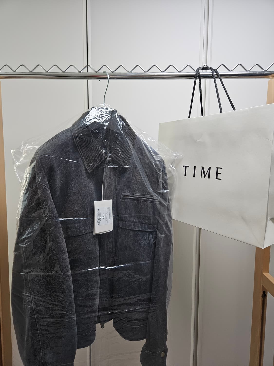 타임옴므/ 24fw 워시드 데님 투웨이 집업 트러커 점퍼/ 100 상품이미지9