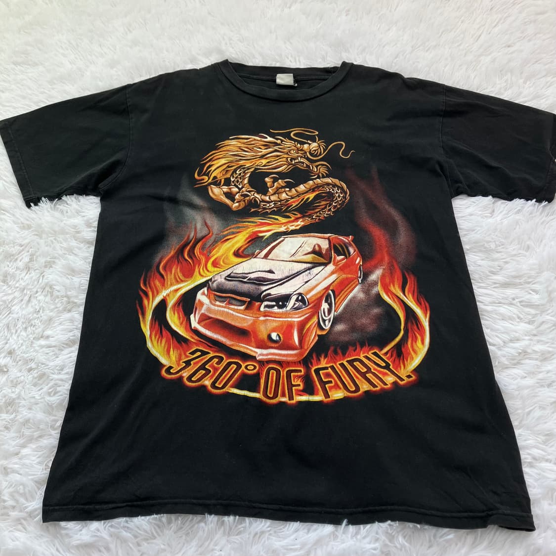 빈티지 분노의 질주 양면 프린팅 반팔 793 y2k 스트릿 갸루 펑키 상품이미지2