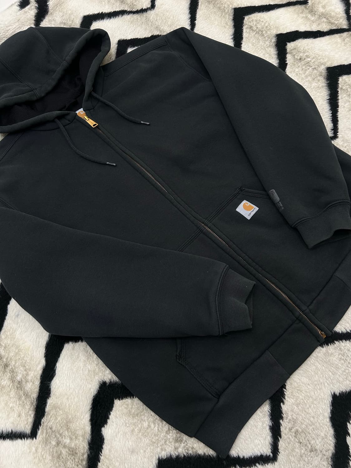 [M]칼하트 레인 디펜더 후드집업/챠콜 상품이미지2