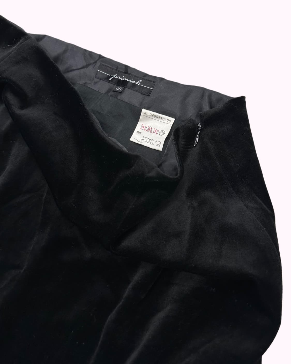 black ruffle velvet skirt 상품이미지3