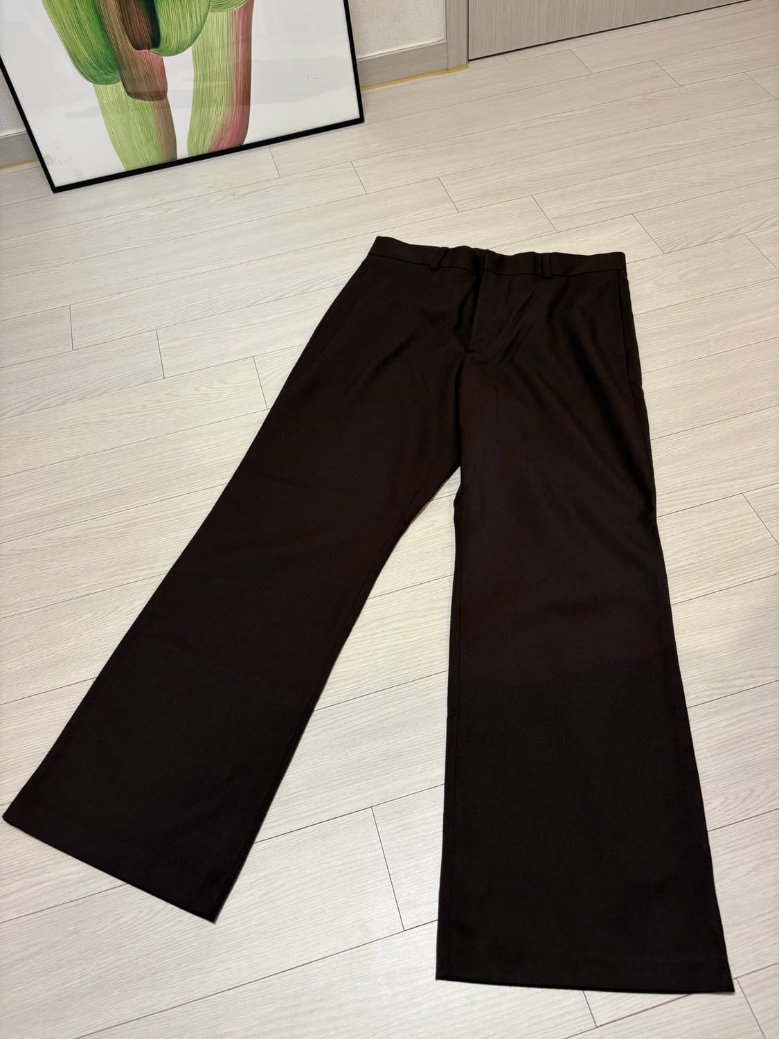 H&M 플레어 핏 슬랙스 팬츠 30인치 부츠컷 상품이미지1