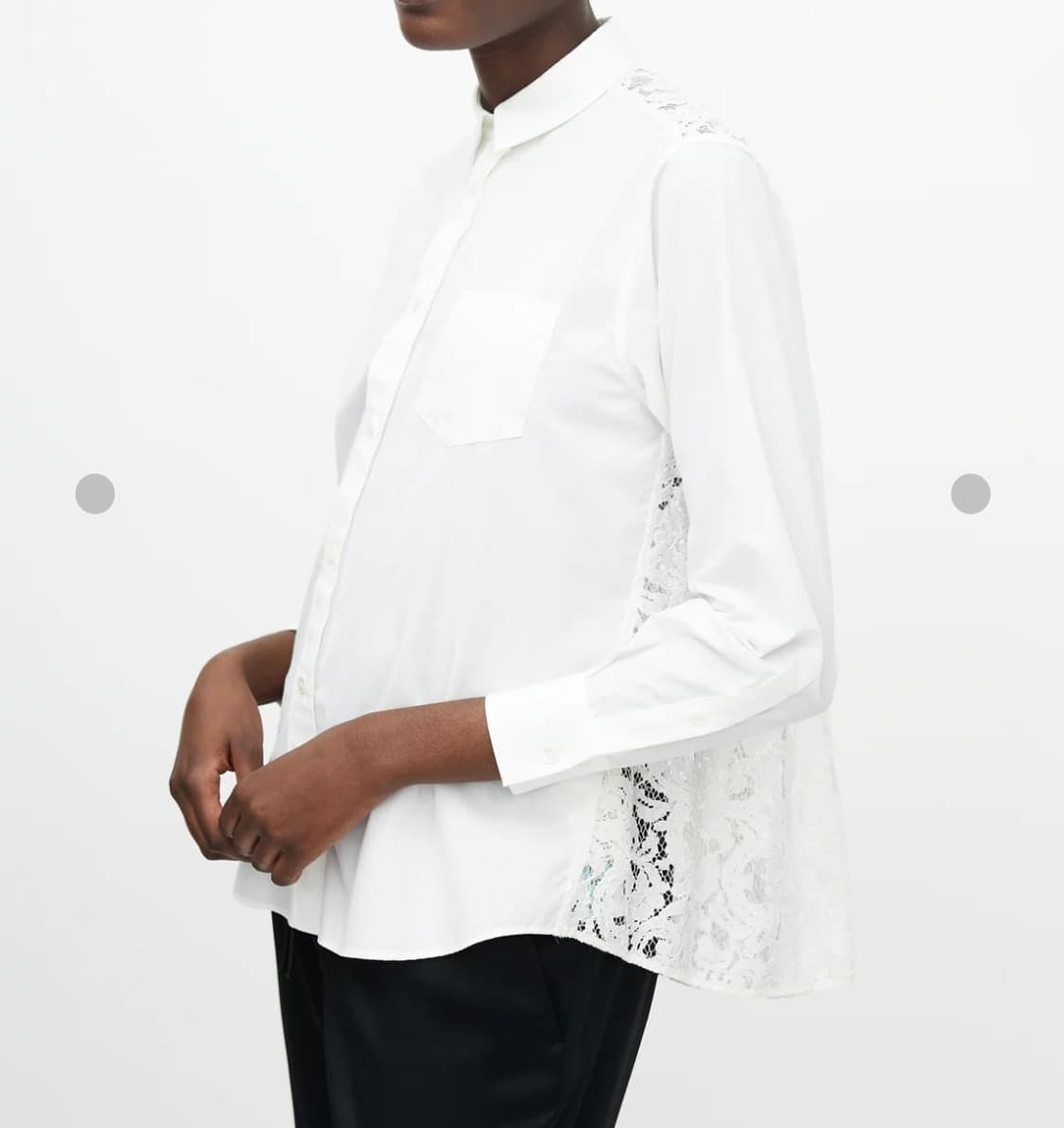 정품 사카이 레이스 셔츠 상품이미지1