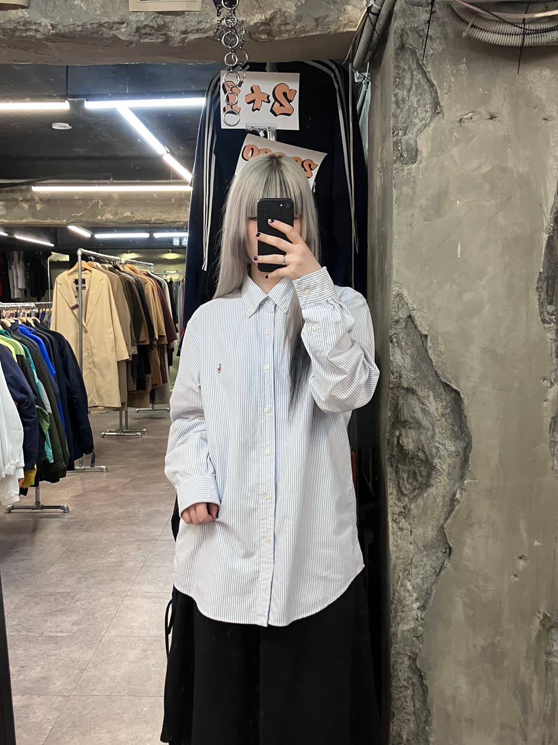 폴로 랄프로렌 스트라이프 셔츠 스카이블루 L  #csz3456  상품이미지2