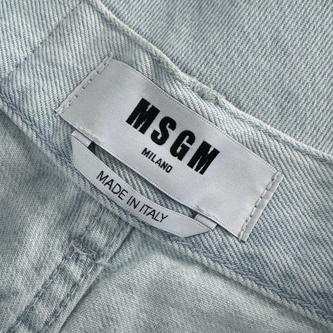 MSGM 23 로고 라이트 데님 팬츠 상품이미지4