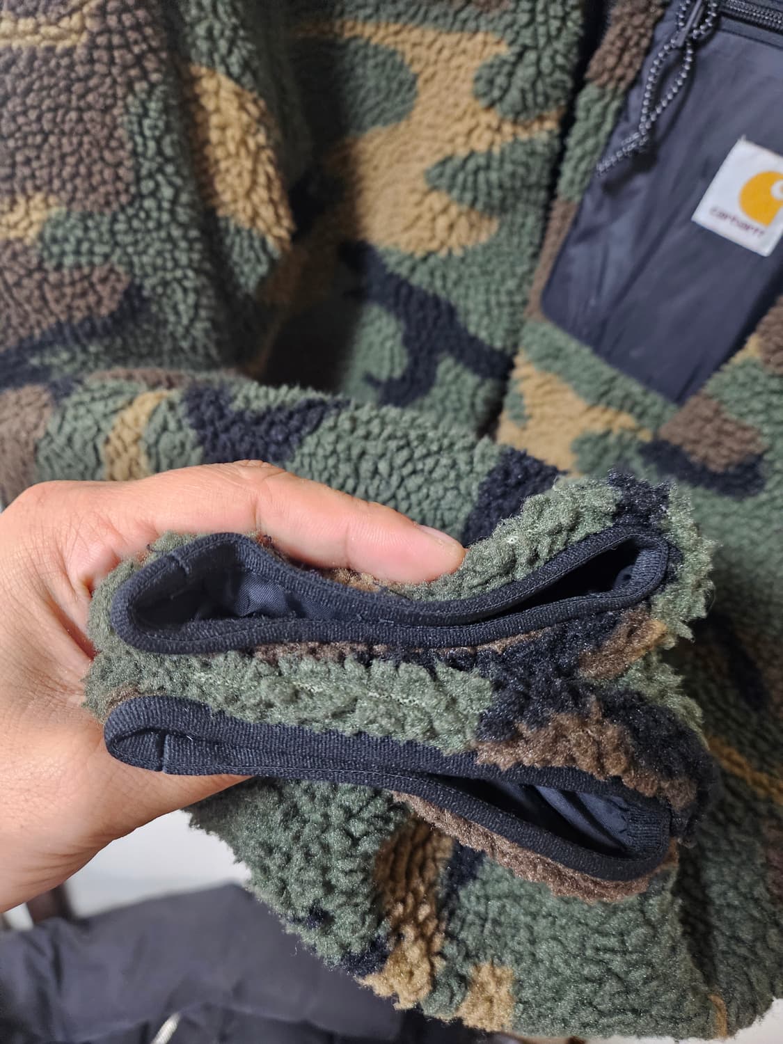 칼하트 카모 쉐르파 집업L(105) 상품이미지4