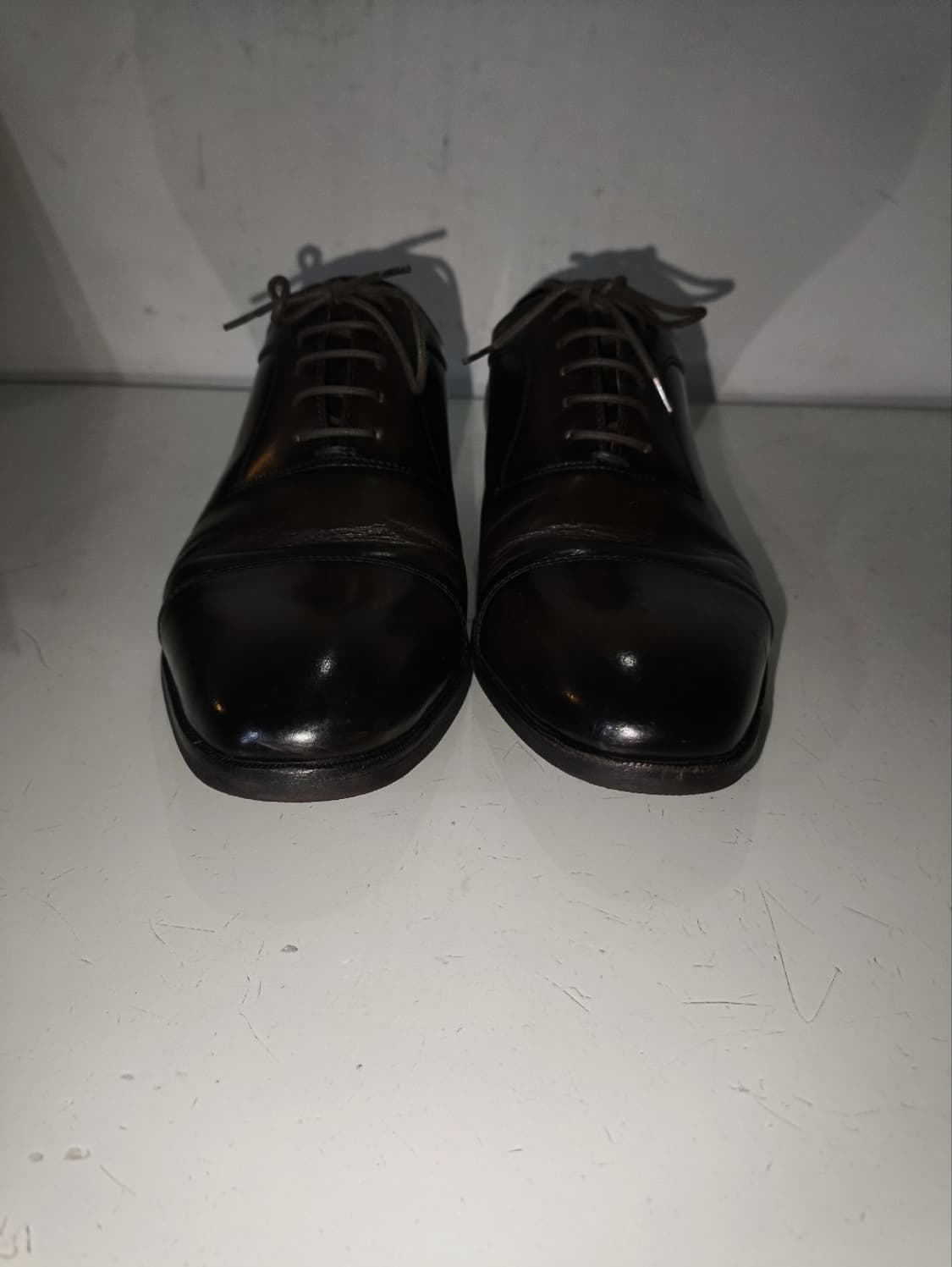 255mm 소다 남성 옥스포드 정장화 구두 브라운 상품이미지4