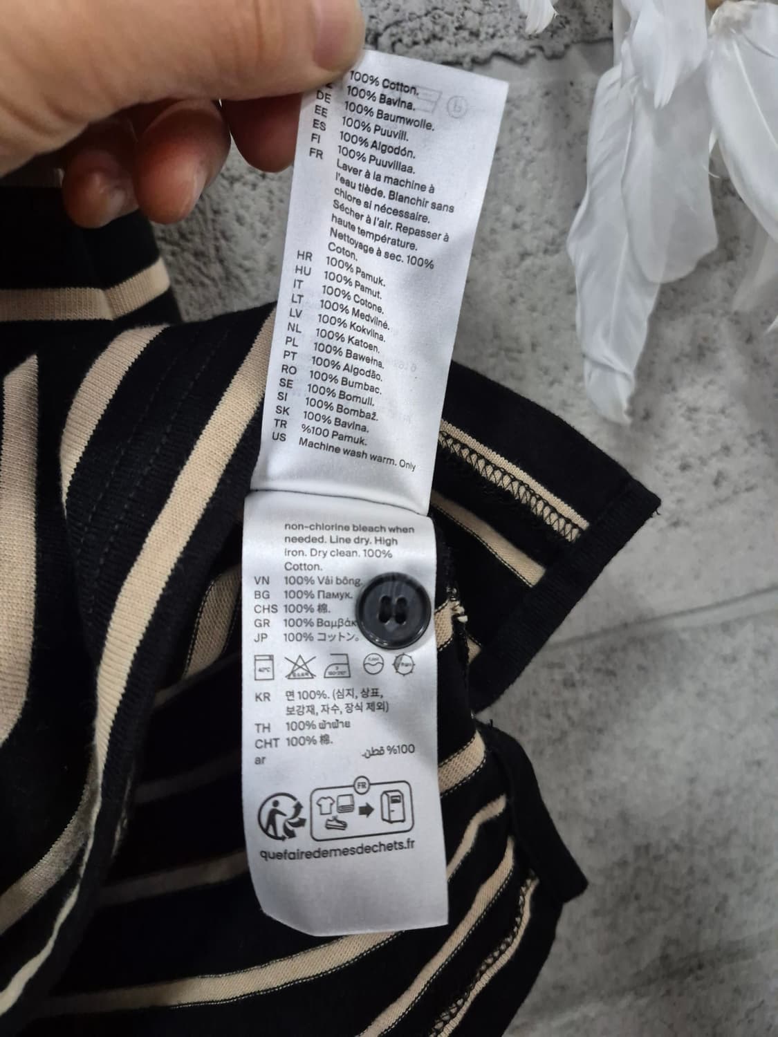  COS 릴랙스 박시 스트라이프 롱슬리브 폴로셔츠 상품이미지9