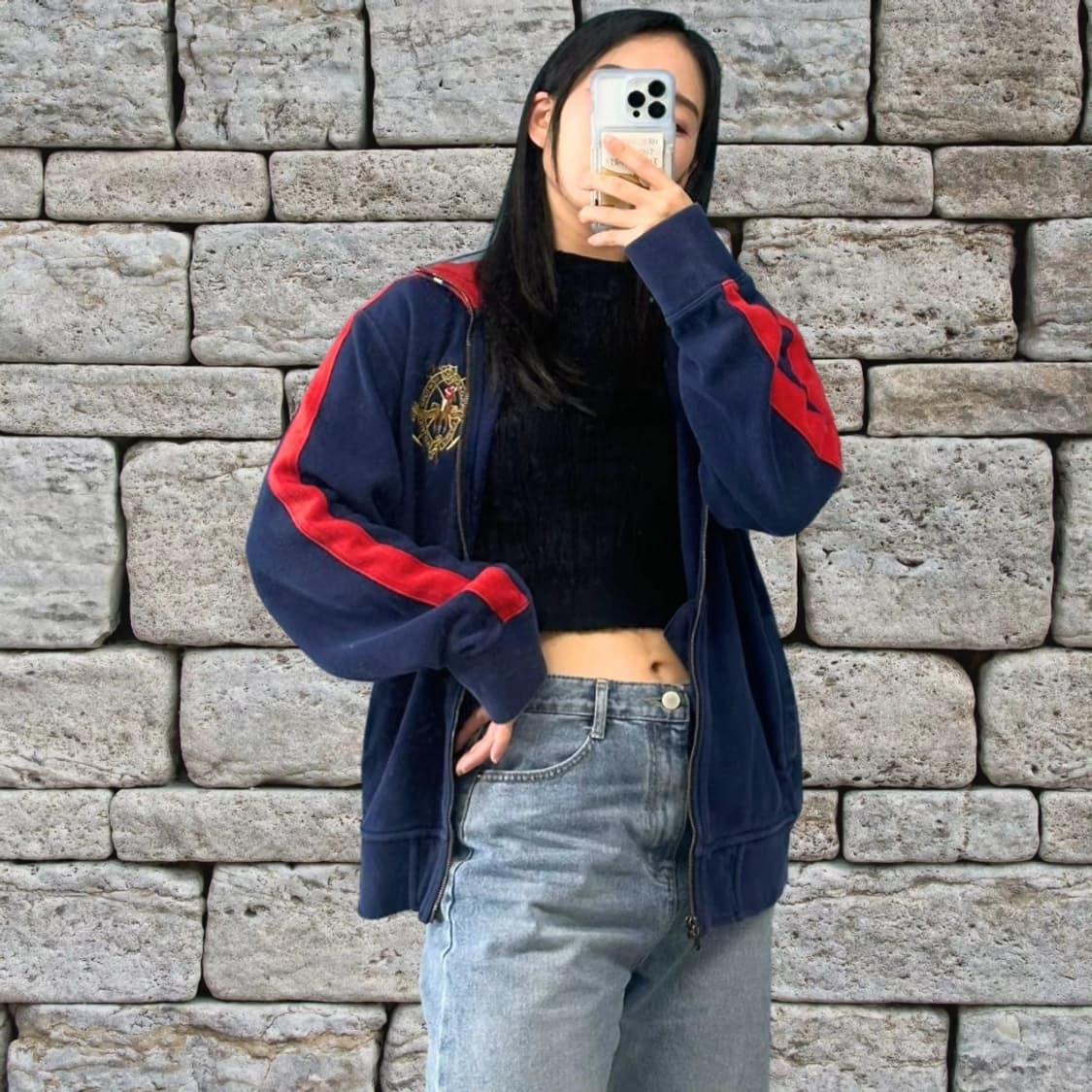 폴로 집업 니트 상품이미지2