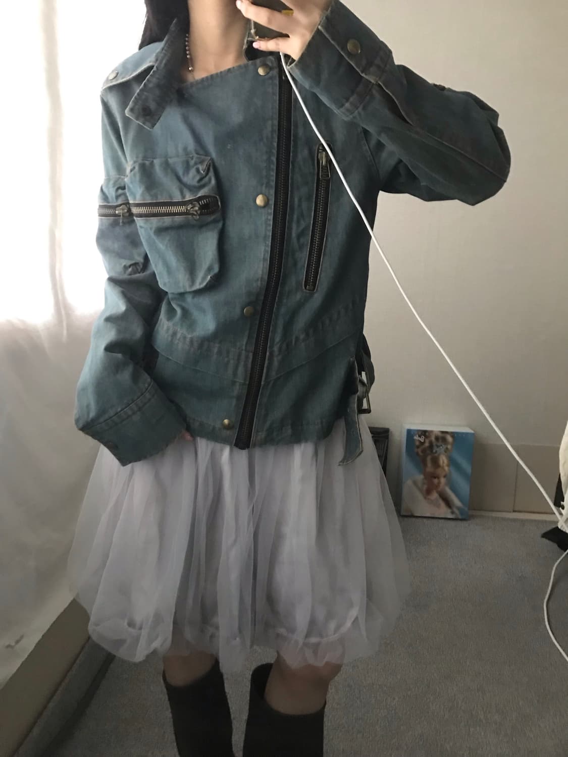 빈티지 포켓 디테일 데님자켓 상품이미지1