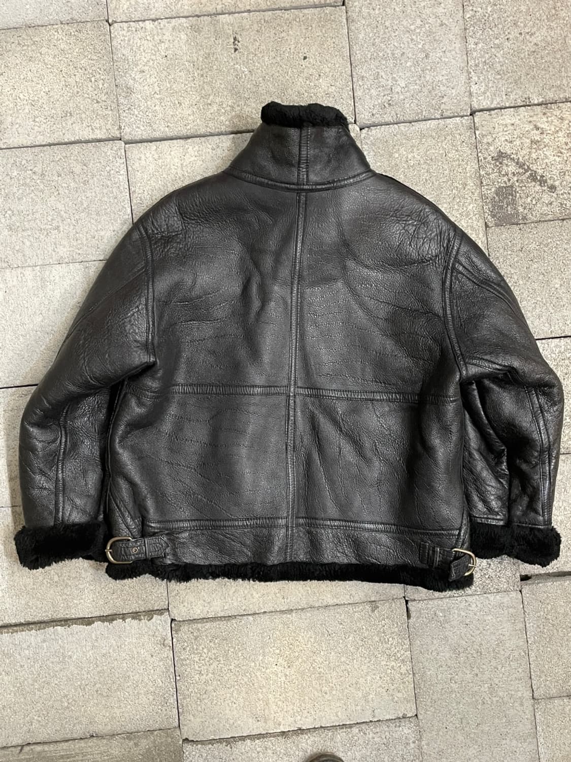 90’s 빈티지 B-3 양가죽 무스탕 가죽 자켓 상품이미지8