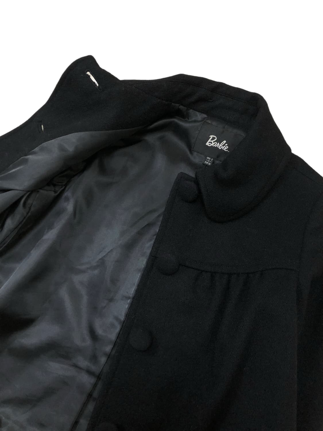 바비 양모 블랙 숏 코트 상품이미지10