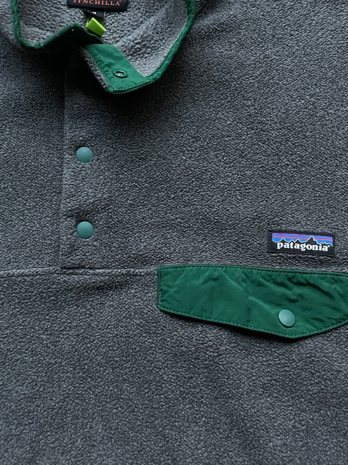 파타고니아 신칠라 그레이 그린 rare patagonia 빈티지 상품이미지4