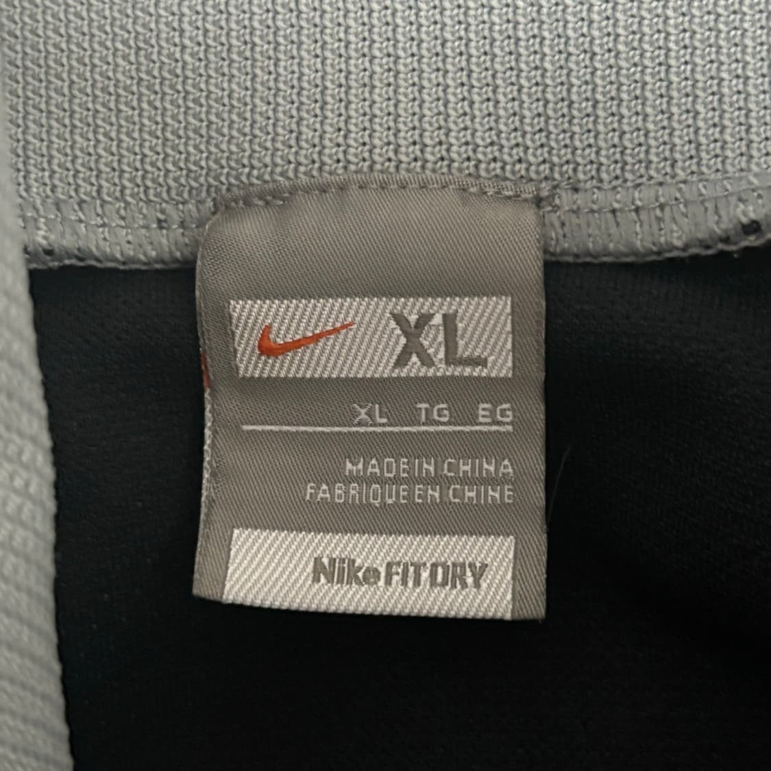 나이키 올드스쿨 블랙 그레이 오버사이즈 져지 트랙탑 상품이미지5