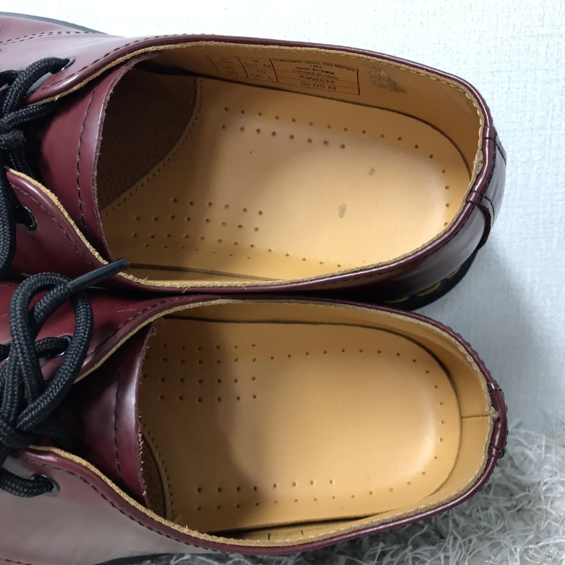 닥터마틴 체리색 3홀 워커 남성270 상품이미지9