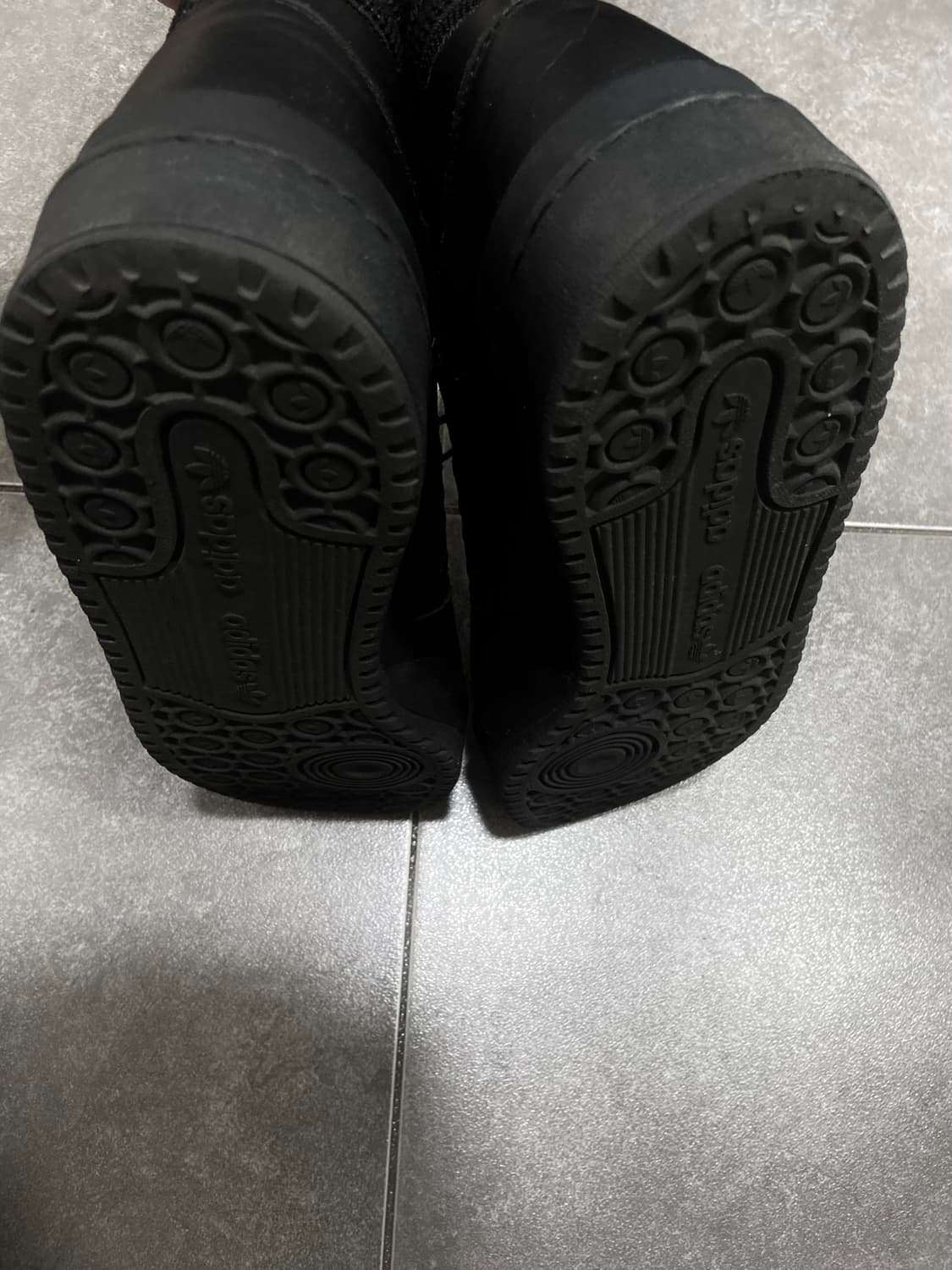 Y-3 아디다스 사선 지퍼 포럼 하이 탑 트리플 블랙 상품이미지8