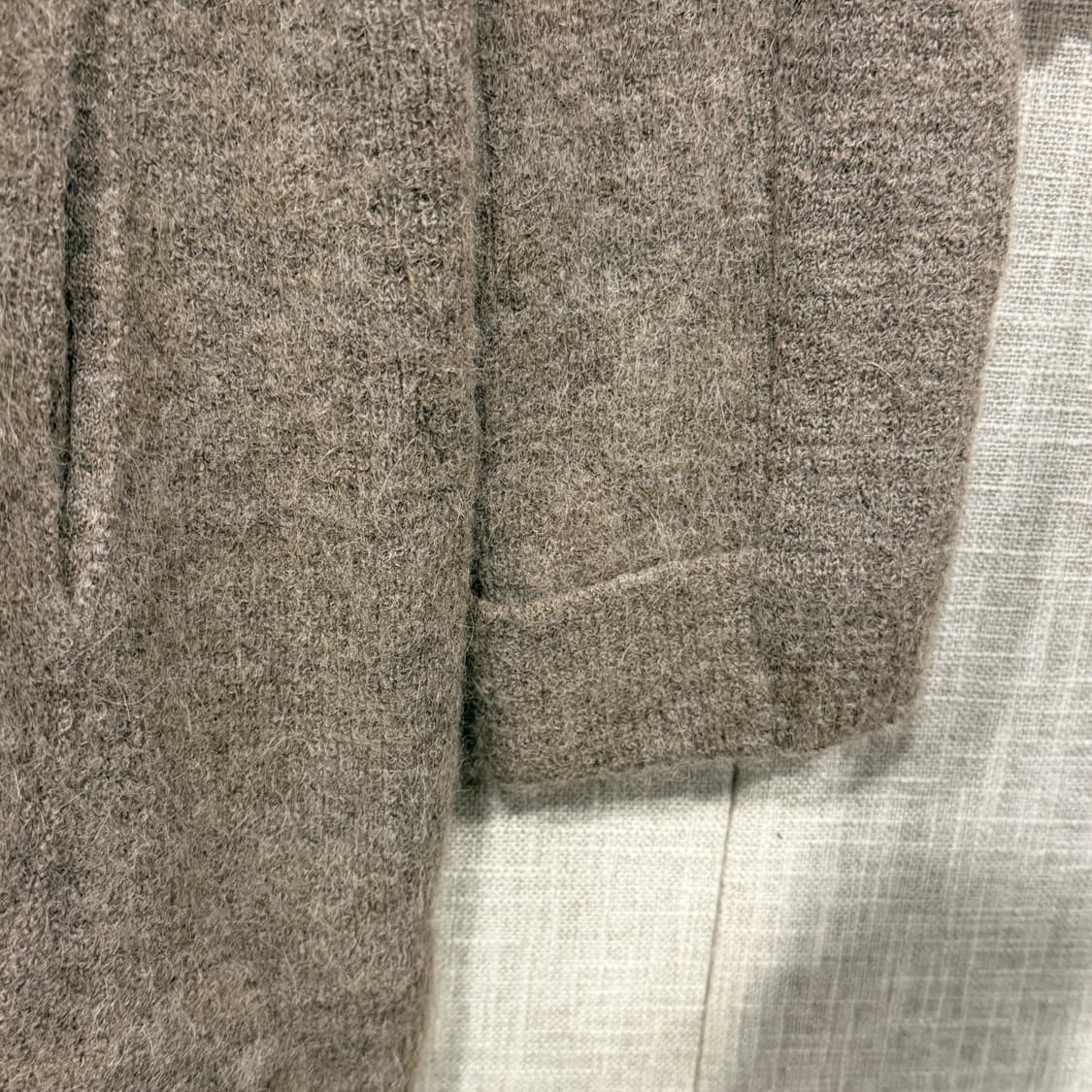 SYSTEM 시스템 알파카 울 혼방 투웨이 롱 집업 가디건 F브라운(w) 상품이미지7