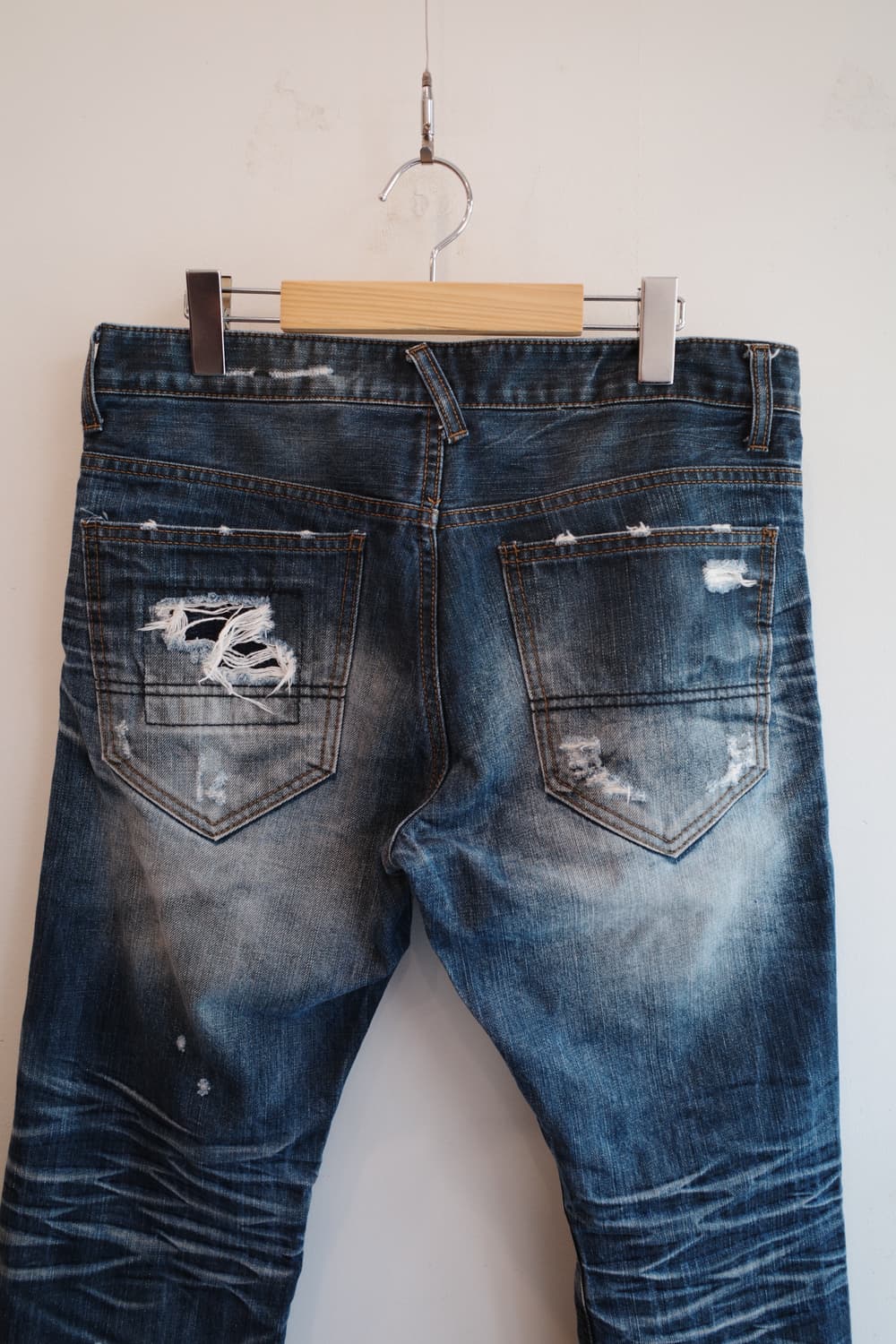 Japan brand 데미지 데님팬츠 (34인치) 상품이미지5