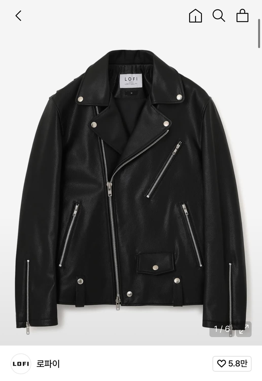 로파이 가죽자켓 소가죽 XL 상품이미지4