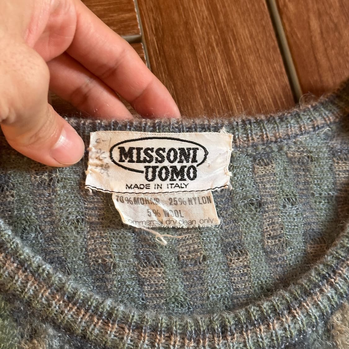 Missoni uomo mohair wool knit sweater 상품이미지4