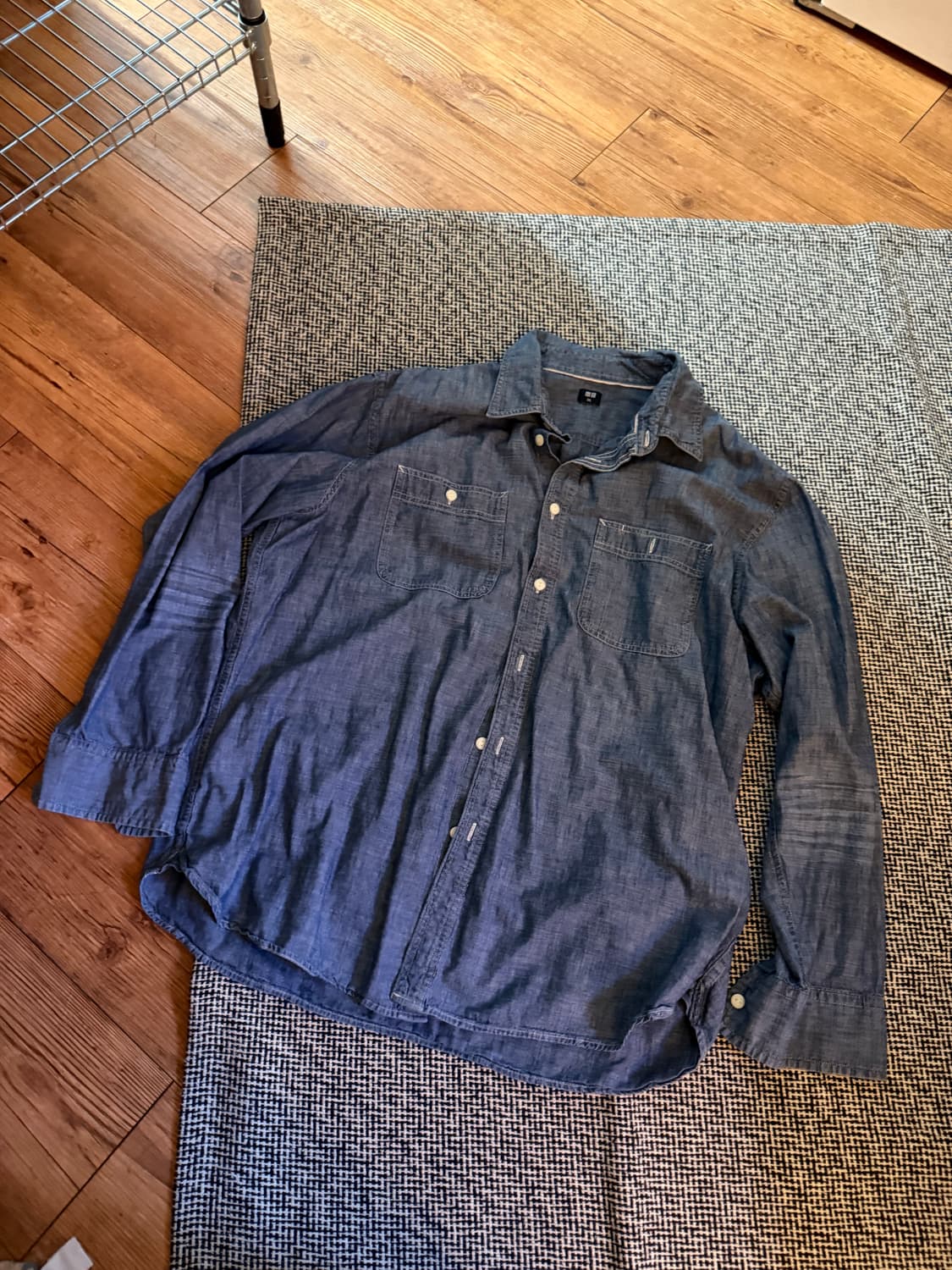 old uniqlo 샴브레이 워크 셔츠 3XL 상품이미지1