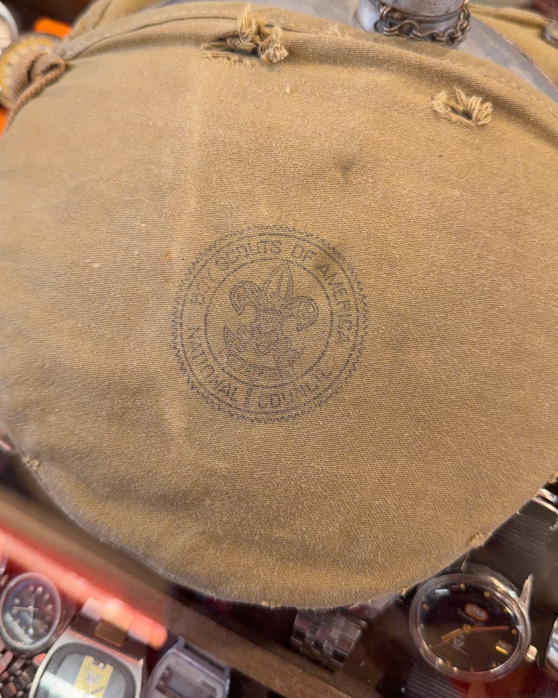 빈티지 소품  60년대  보이스카웃 수통  상품이미지2