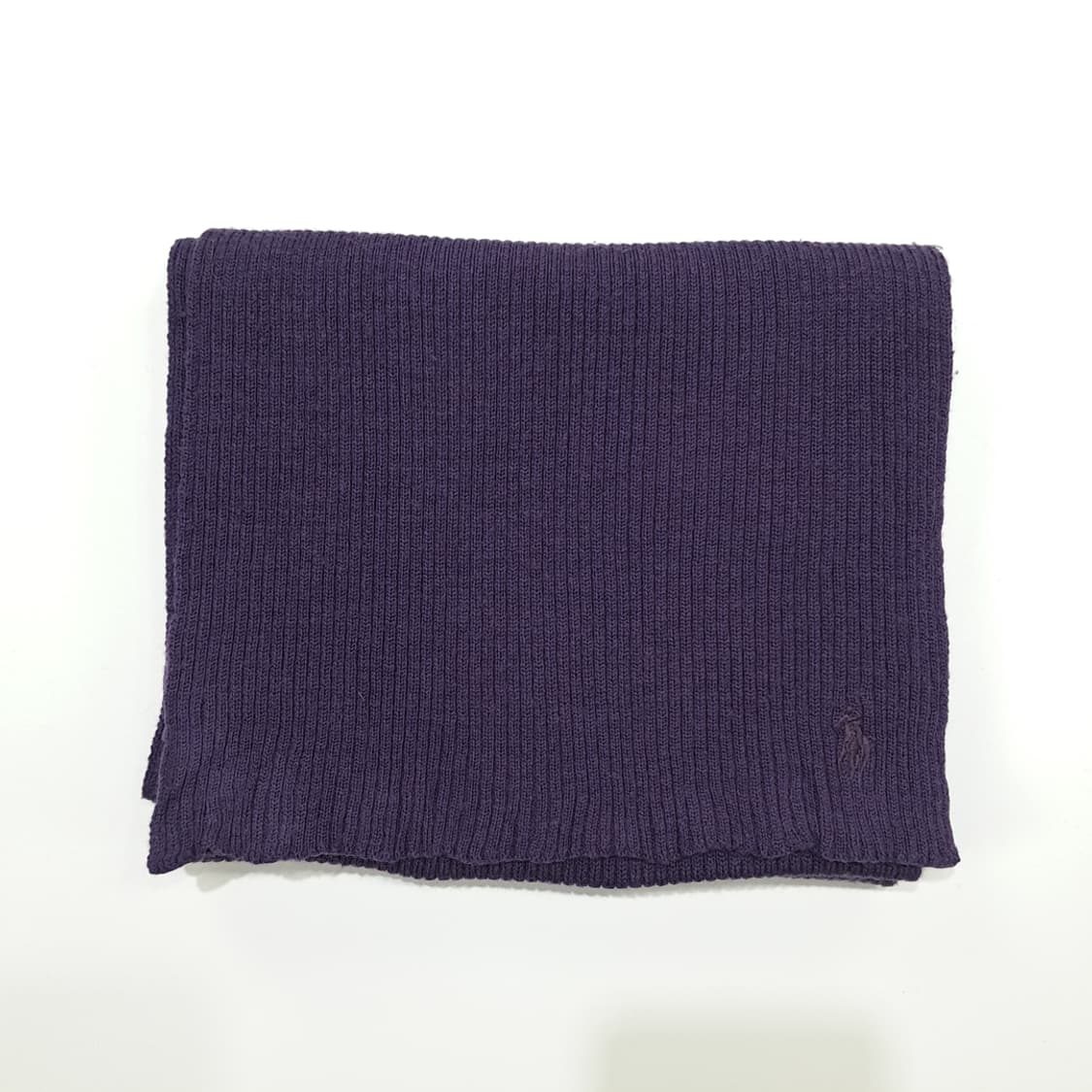 MX288 폴로 랄프로렌 퍼플 메리노울 니트 목도리 머플러 상품이미지7