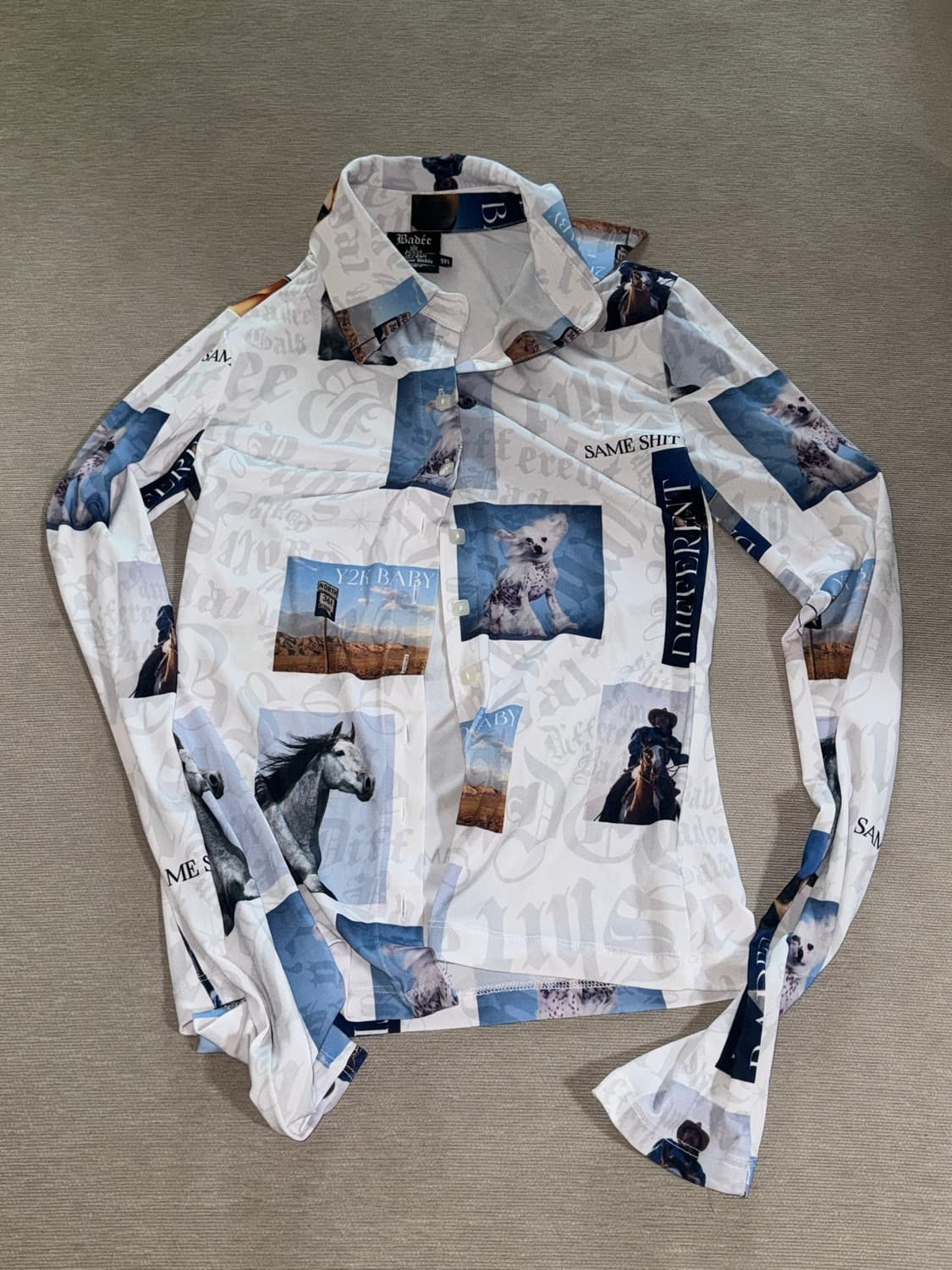 배디) badee ava printing shirts 상품이미지5