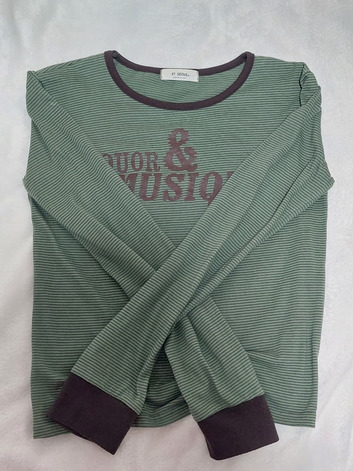 앤드뮤직 그린 롱슬리브 상품이미지3