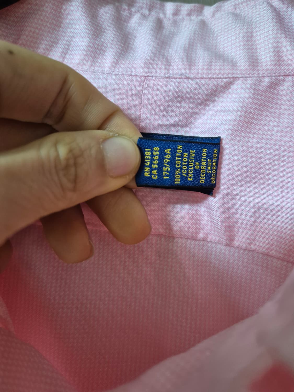 폴로 랄프로렌 핑크 셔츠 남방 남성 M 상품이미지6