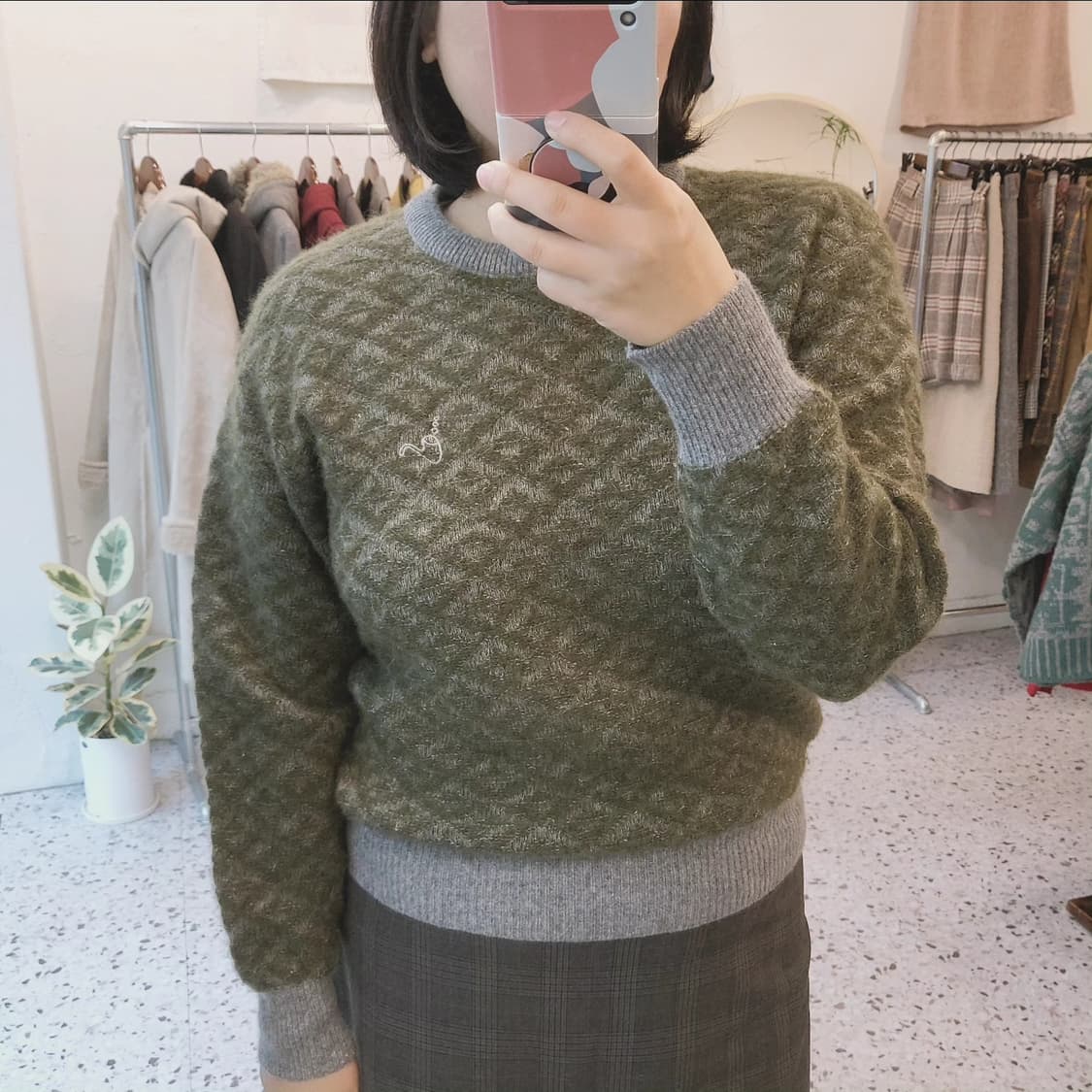 Toroy 시보리 배색 울 스웨터(Japan made) 상품이미지9