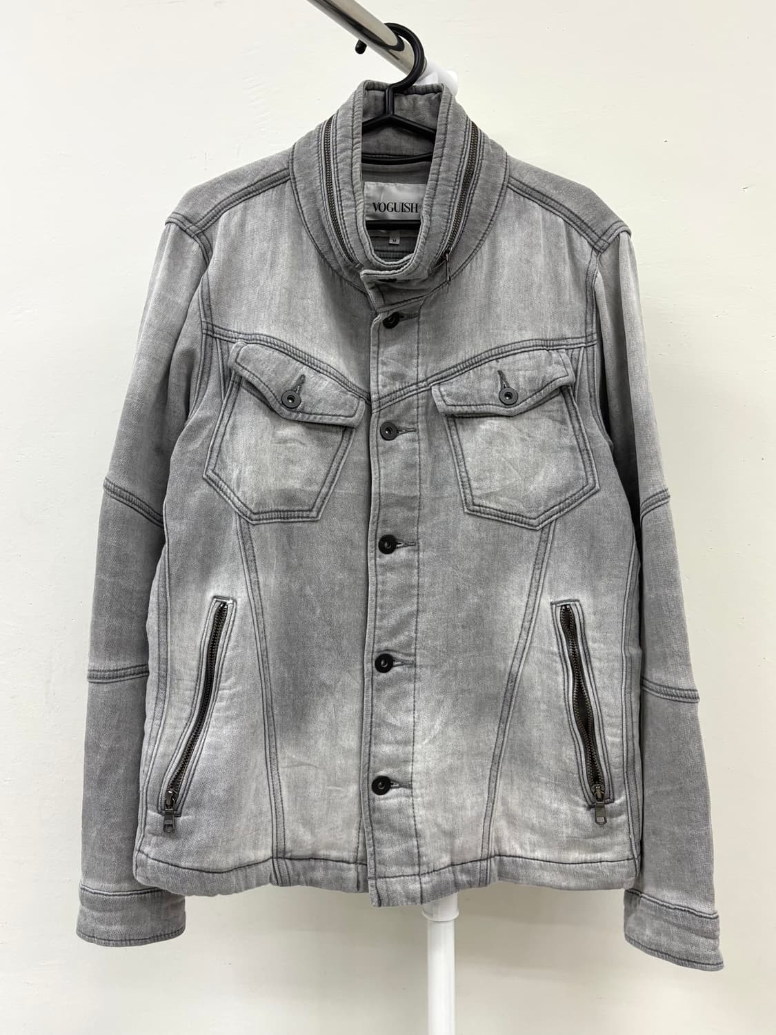 빈티지 흑청 데님 자켓 y2k 상품이미지5