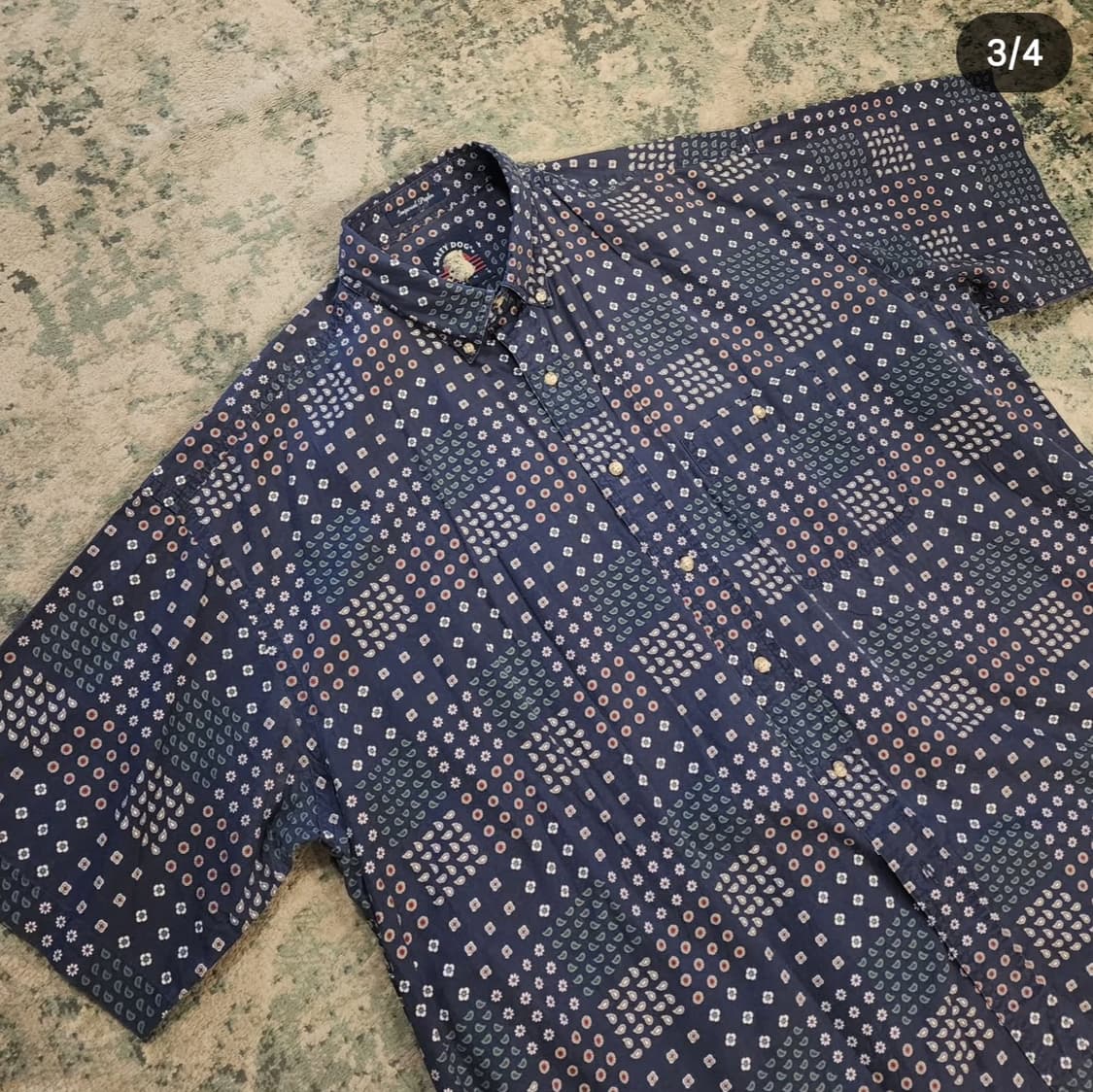 90s 제작 GANT x SOLTY DOG 반다나패턴셔츠 상품이미지3