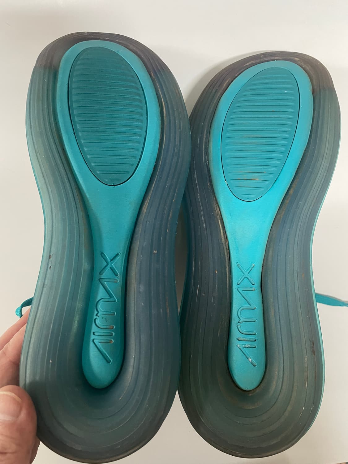 나이키 에어맥스 720 화이트&민트&퍼플 운동화 235m 상품이미지6