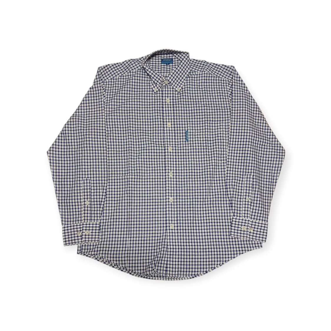 Swooplex 네이비 체크 셔츠 상품이미지1