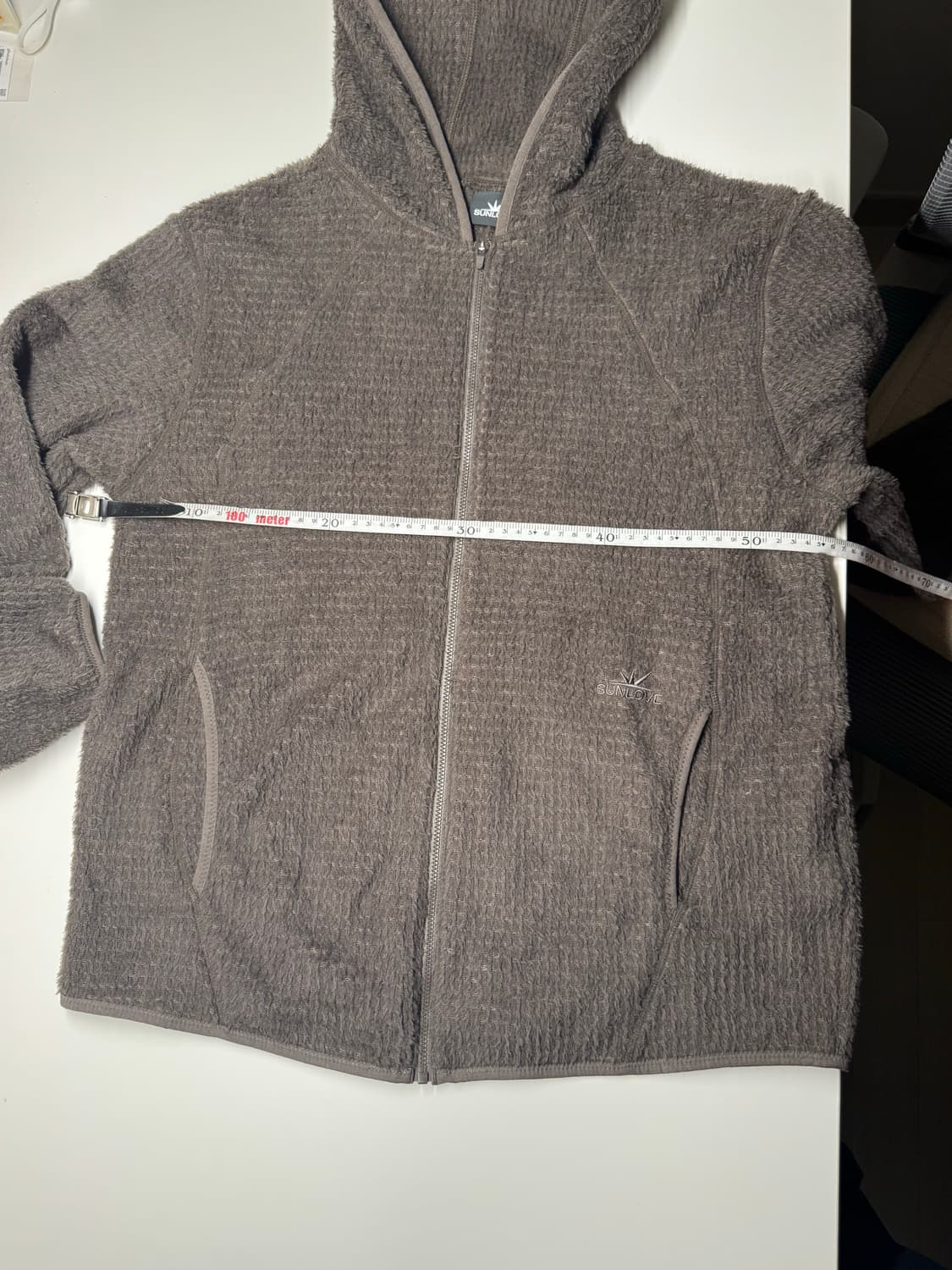 (M) 선러브 플리스 후드 집업 브라운 / sunlove 상품이미지3