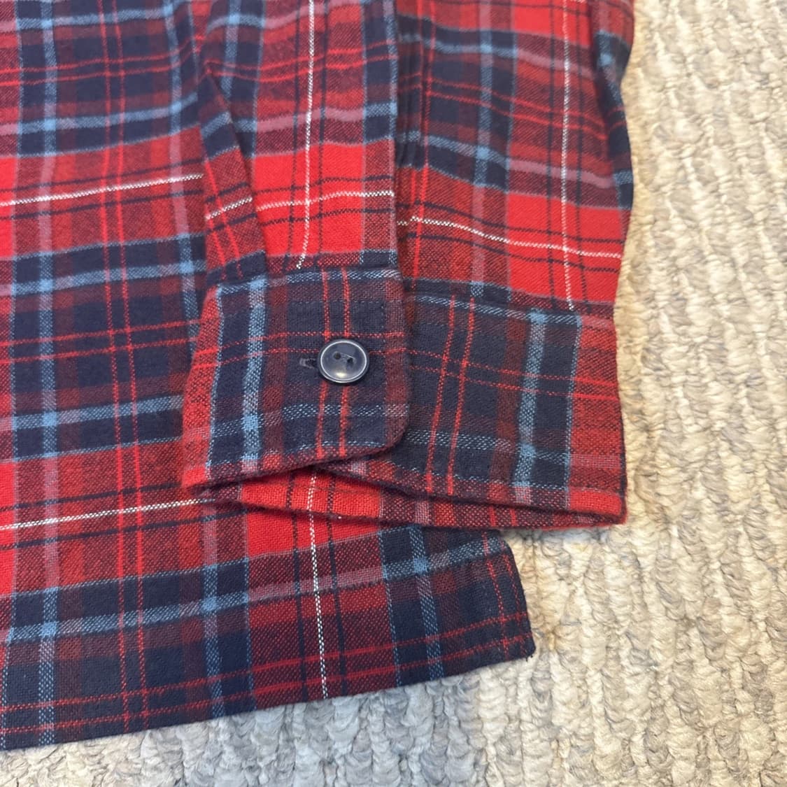 RRL 더블알엘 플래드 브러시 캠프 워크셔츠 레드 상품이미지4