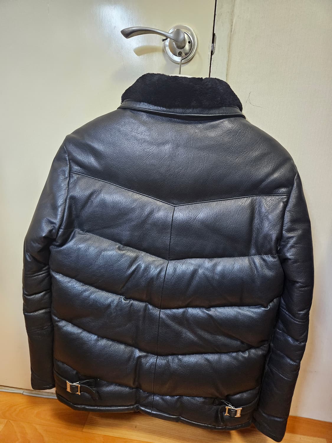 95 M) 디아프바인 사슴가죽 디어스킨 덕다운 패딩 상품이미지2