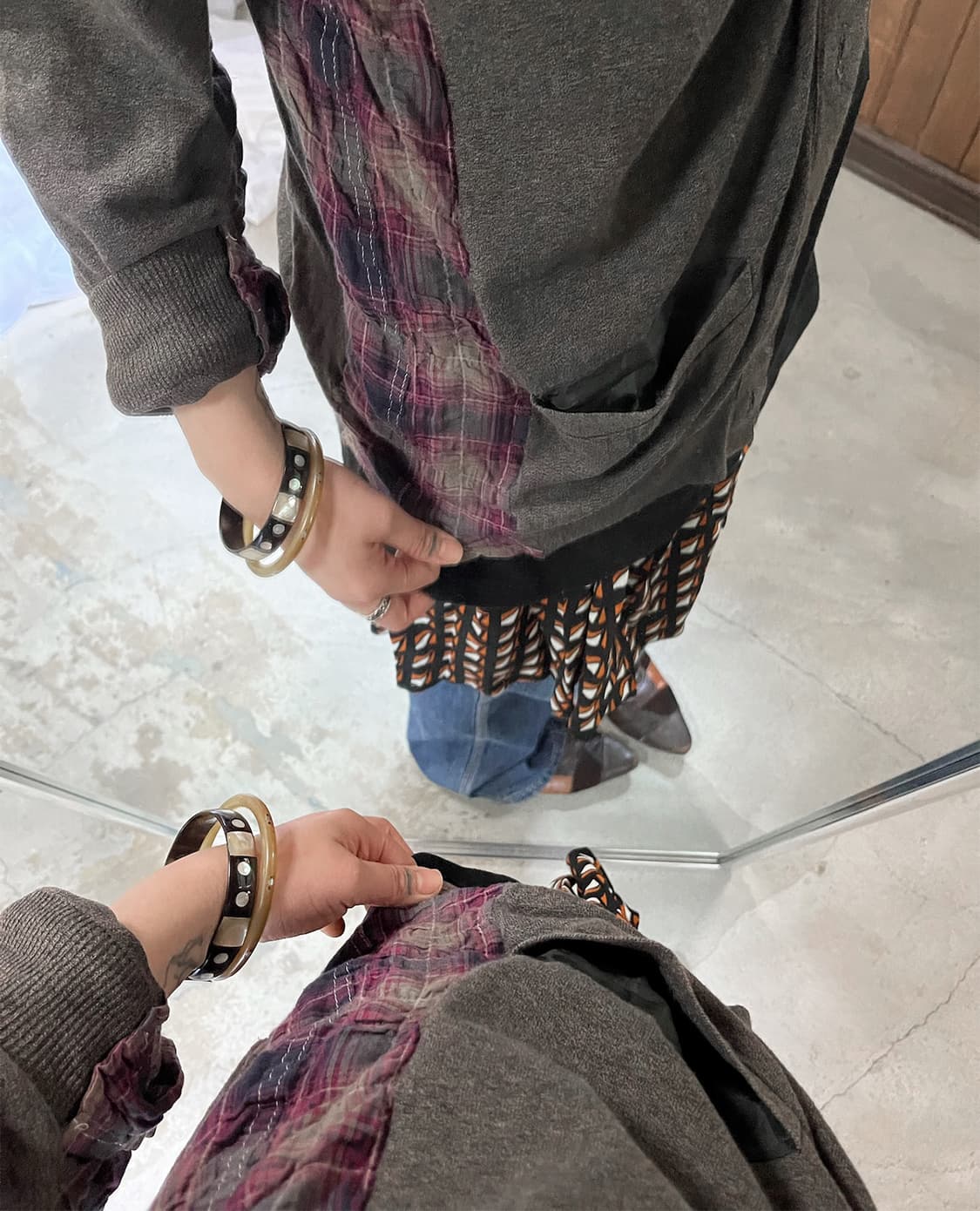 SACAI hybrid cardigan 상품이미지2