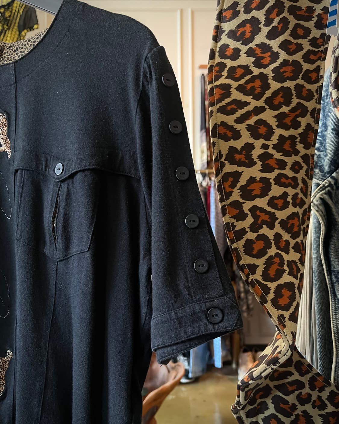 JPN Vintage Leopard Docking 1/2 T-Shirt 상품이미지7