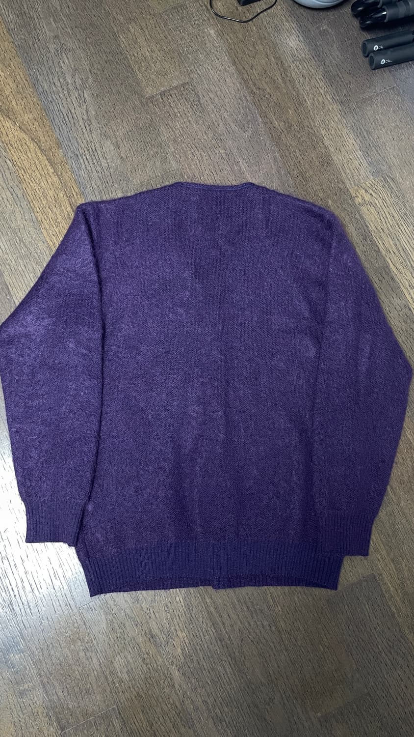 니들스 모헤어 가디건 퍼플 XL 상품이미지6